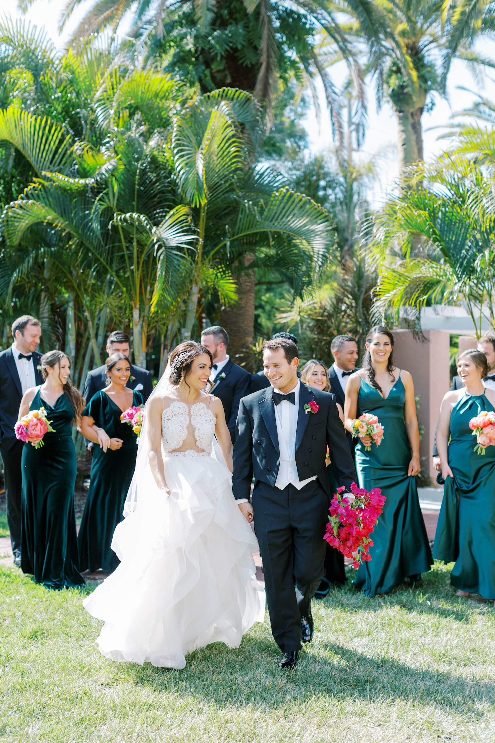 Vibrant Pink Downtown St Pete Black Tie Wedding Inspiration | Tampa Bay Planner Parties A La Carte