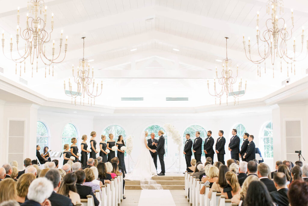 Classic White Wedding Ceremony Decor Ideas | Tampa Bay Planner Parties A La Carte