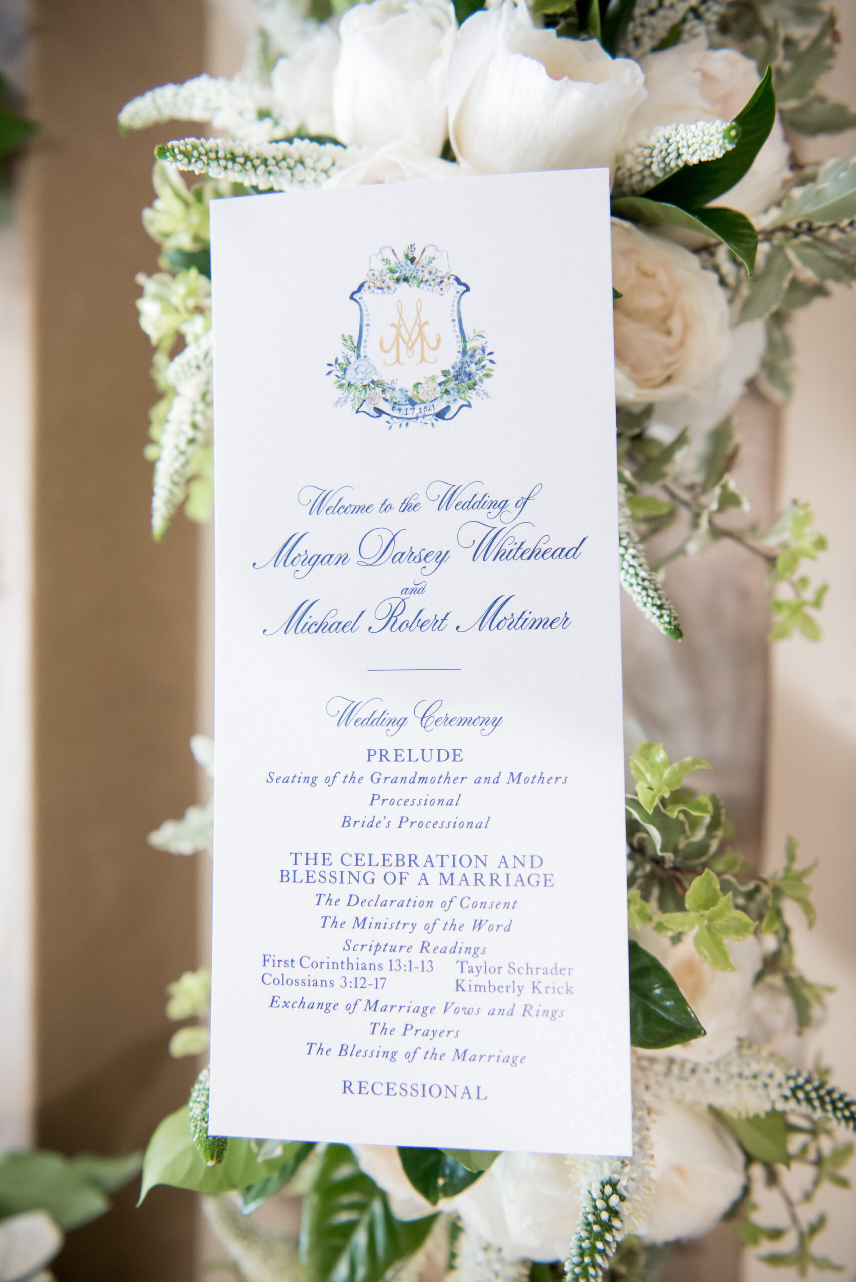 Timeless Episcopal Church Wedding Ceremony Program Inspiration | Tampa Bay Planner Parties A La Carte