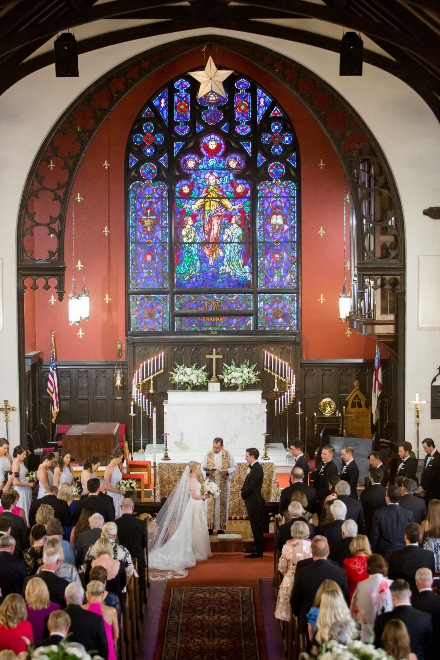 Bride and Groom Timeless Episcopal Church Wedding Ceremony | Tampa Bay Planner Parties A La Carte