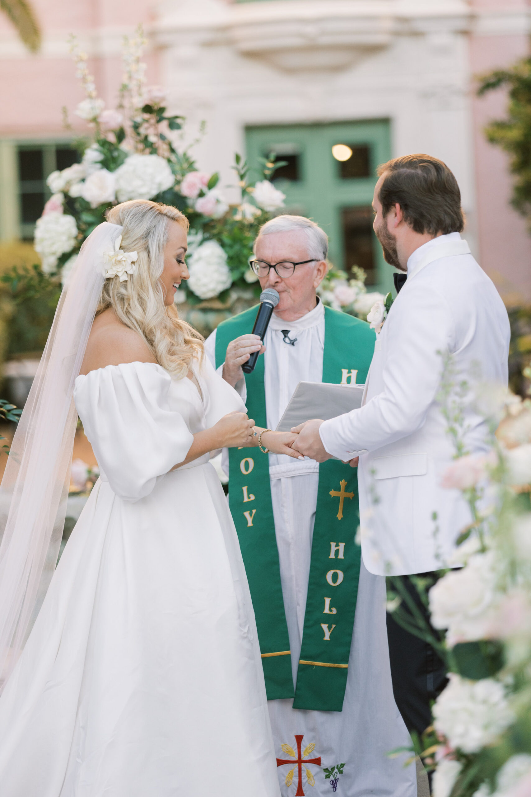 Old Florida Black Tie Wedding Ceremony Inspiration